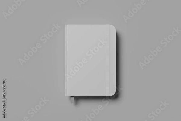 Obraz Blank notebook on gray background