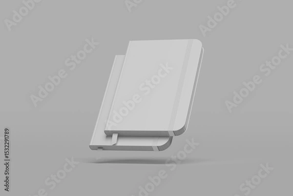 Obraz Blank notebook on gray background