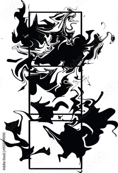 Obraz black and white background