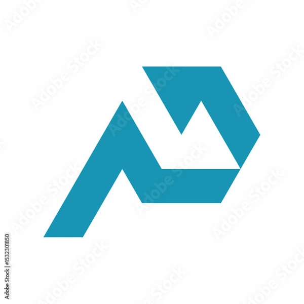 Obraz Letter P logo icon design template.