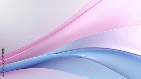 Fototapeta Free smooth dynamic flowing abstract background vibrant color soft gradient wavy architectural space