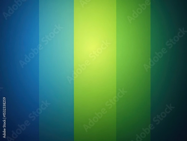Fototapeta Smooth gradient color texture blending green and blue shades with vertical stripes creating calm and fresh visual effect