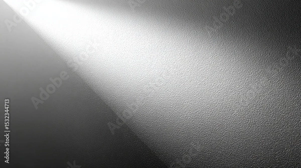 Fototapeta Spotlight Beam: Dramatic Light Effect Texture Background - Grayscale, Abstract, Design Element
