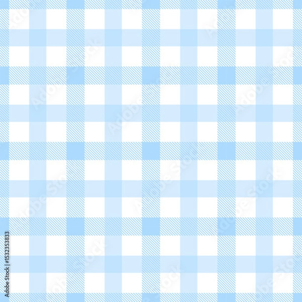 Obraz Fabric pattern,  blue and white checkered pattern, gift wrapping paper , seamless pattern 