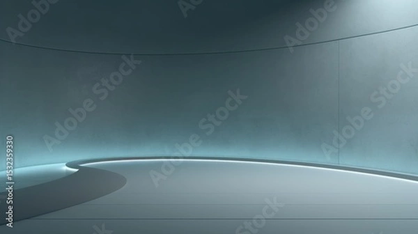 Fototapeta Free abstract dark background minimal futuristic vibrant glowing wave architectural space wallpaper backdrop