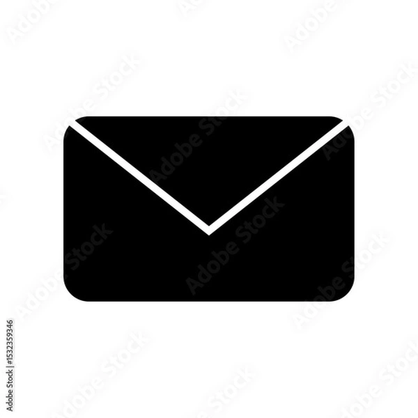Obraz Message flat illustrator vector icon, Flat message icon