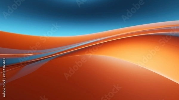 Fototapeta Free abstract dark background minimal futuristic vibrant glowing wave architectural space wallpaper backdrop