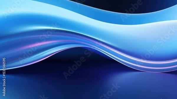 Fototapeta Free abstract dark background minimal futuristic vibrant glowing wave architectural space wallpaper backdrop