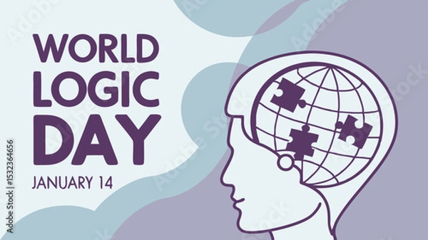 Fototapeta Creative World Logic Day Illustration