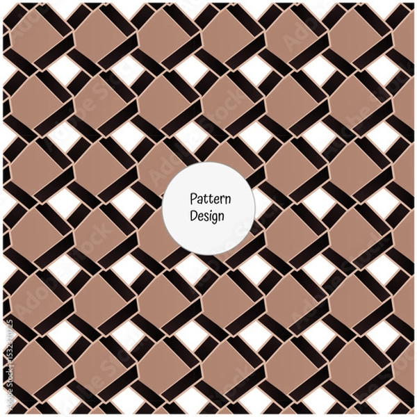 Obraz Seamless Geometric Pattern Design for Fabric, Wallpaper, and Background Use  

