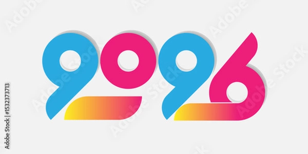 Fototapeta 2026 new design , 2026 happy new year colorful design