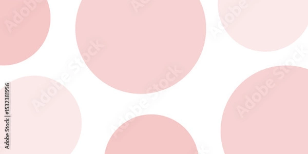 Fototapeta A light colored abstract background with soft pink circles and subtle gradients, creating a minimalist and serene design. A faint, winding tube-like shape made of rings adds depth and visual interest.