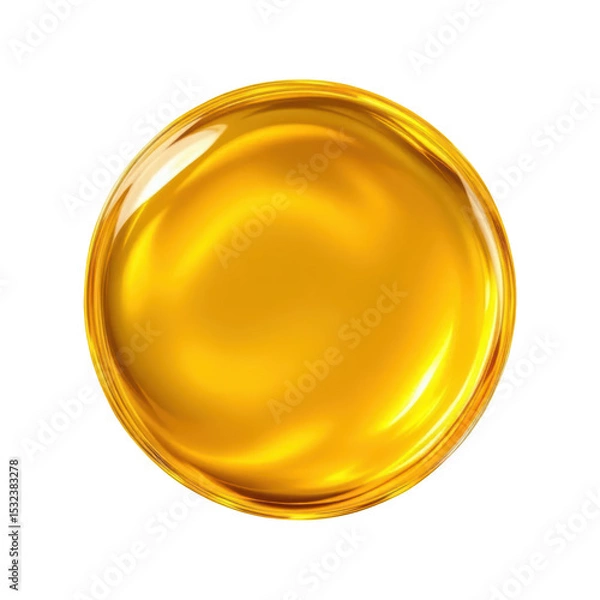 Fototapeta Shiny Gold Circle Reflecting Light Creating Abstract Design Element Symbolizing Wealth Luxury Investment Financial Success and Premium Product Quality Presentation