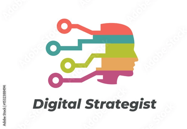 Fototapeta Digital strategist using innovative technology