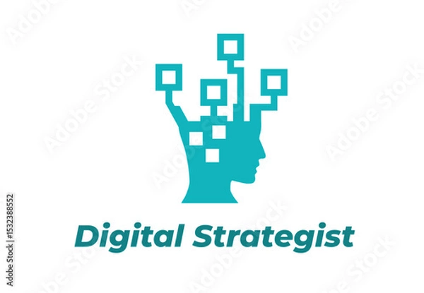 Fototapeta Digital strategist using innovative technology