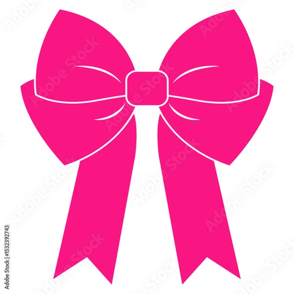 Obraz pink ribbon bow