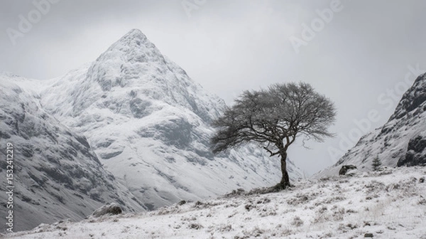 Obraz snow covered mountains