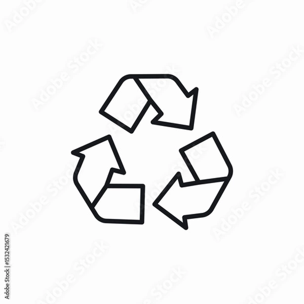 Obraz product recycle icon sign vector