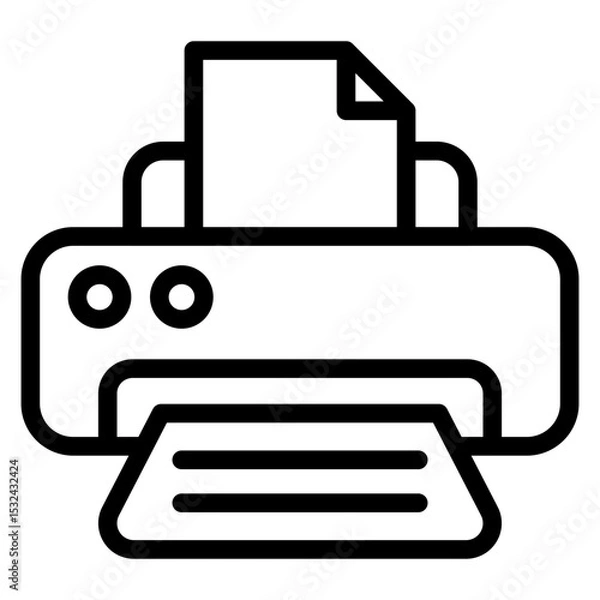 Fototapeta Vector Design Printer Icon Style
