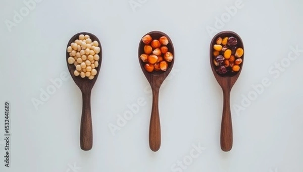 Fototapeta The versatile tool for editing and design, inclusive clipping path for a corn flour spoon, enhances your product photography capabilities