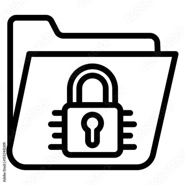 Fototapeta Vector Design Encrypted Data Icon Style