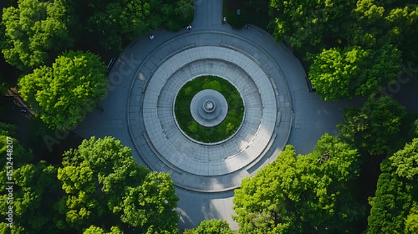 Fototapeta Hiroshima Peace Memorial from top view in Hiroshima