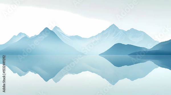 Obraz Serene Mountain Reflection Landscape