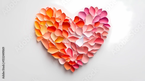 Obraz Colorful Paper Heart Design