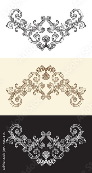 Fototapeta Set of hand drawing design element illustration