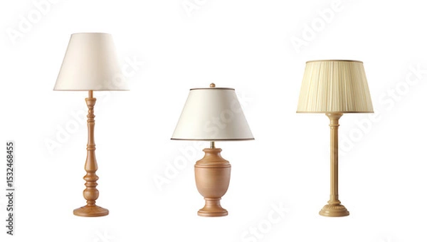 Fototapeta Elegant Lamp Assortment A Study in Lighting Fixture Design and Interior Decor Inspiration for Home Illumination