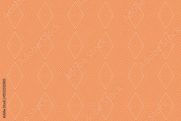 Fototapeta Orange geometric seamless pattern. Abstract geometrical textures. Bright background with modern for wallpaper, textile, label, banner, cover, babies, kid, wrapping paper, packaging, print, fabric,etc.