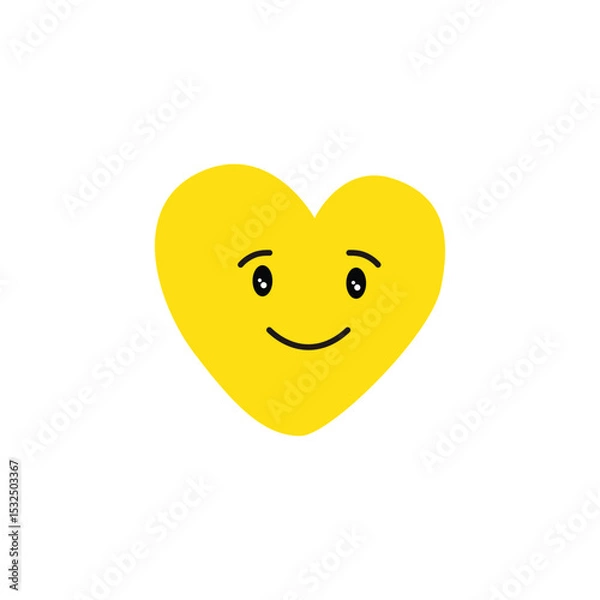 Obraz smiley face with heart