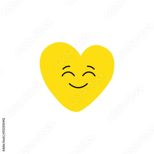 Obraz heart with smiley faces