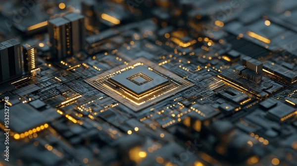 Fototapeta Advanced quantum processor exploration