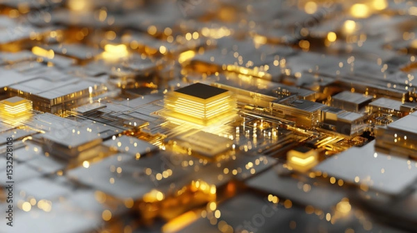 Fototapeta Uncover advanced quantum processor intricacies