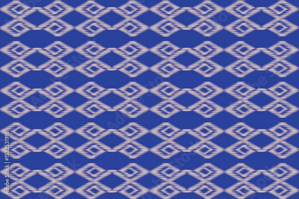 Fototapeta blue and white seamless pattern
