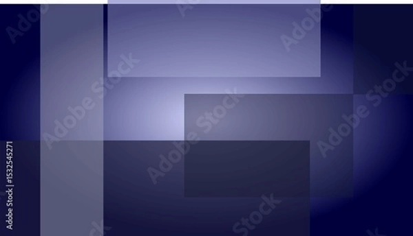 Obraz Abstract blue background with geometric square patterns, a modern 3D illustration perfect for technology or business design concepts