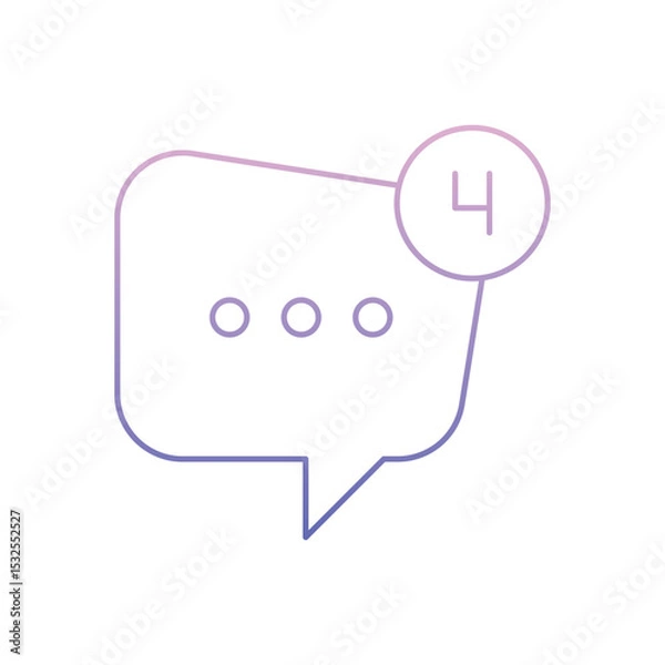 Fototapeta SMS Notification Vector icon