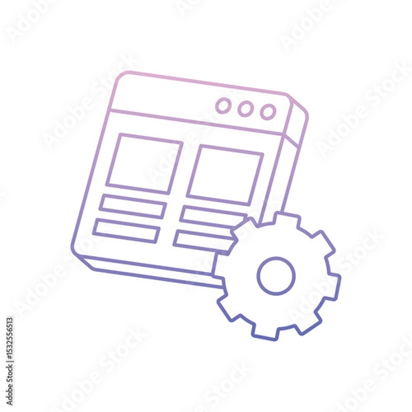 Fototapeta Content Optimization Vector icon
