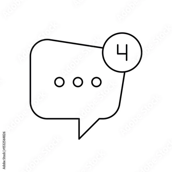 Fototapeta SMS Notification Vector icon