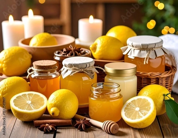 Obraz Natural cosmetics based on fashion and lemon