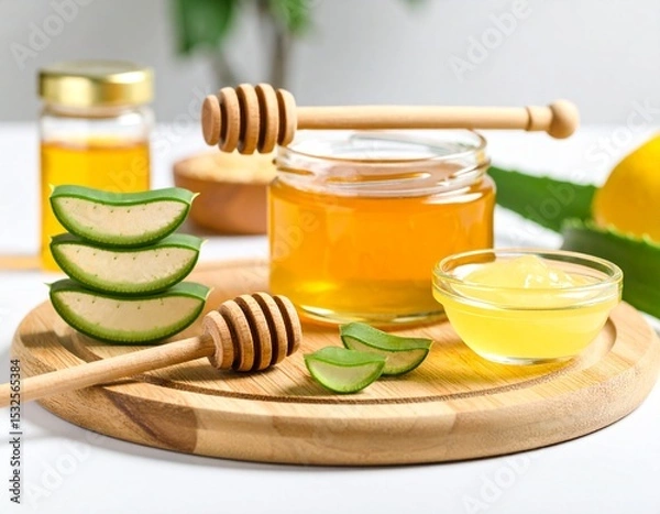 Obraz Natural cosmetics based on honey and aloe