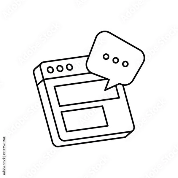 Fototapeta Content Communication Vector icon