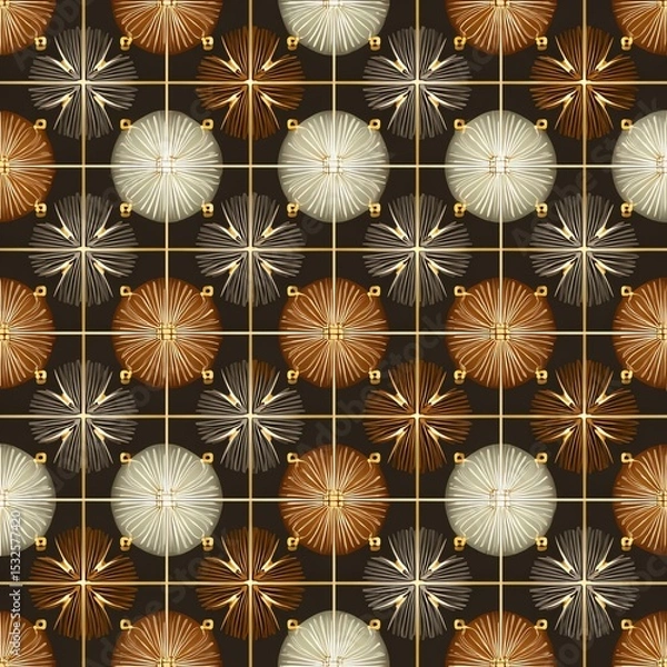 Fototapeta Elegant abstract pattern with warm tones.