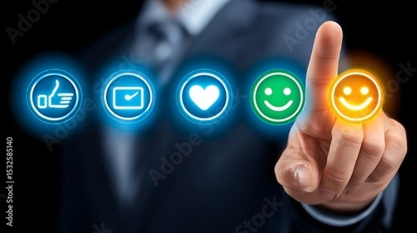 Fototapeta Customer Feedback and Satisfaction - Business Success