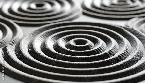 Obraz Ferrofluid Dance: Mesmerizing Fibonacci Loops
