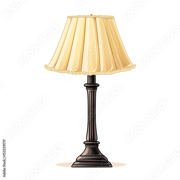 Obraz vintage lamp isolated on transparent background 