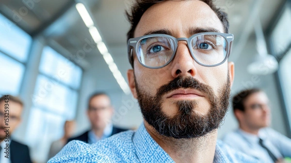 Obraz Focused professional in meeting