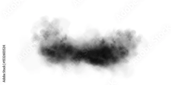 Obraz Incredible and Beautiful Black Smoke Background. A Stunning Magical Vapor and Fog Effect That Captivates You
