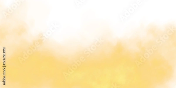 Obraz Incredible and Beautiful Yellow Smoke Background. A Stunning Magical Vapor and Fog Effect That Captivates You